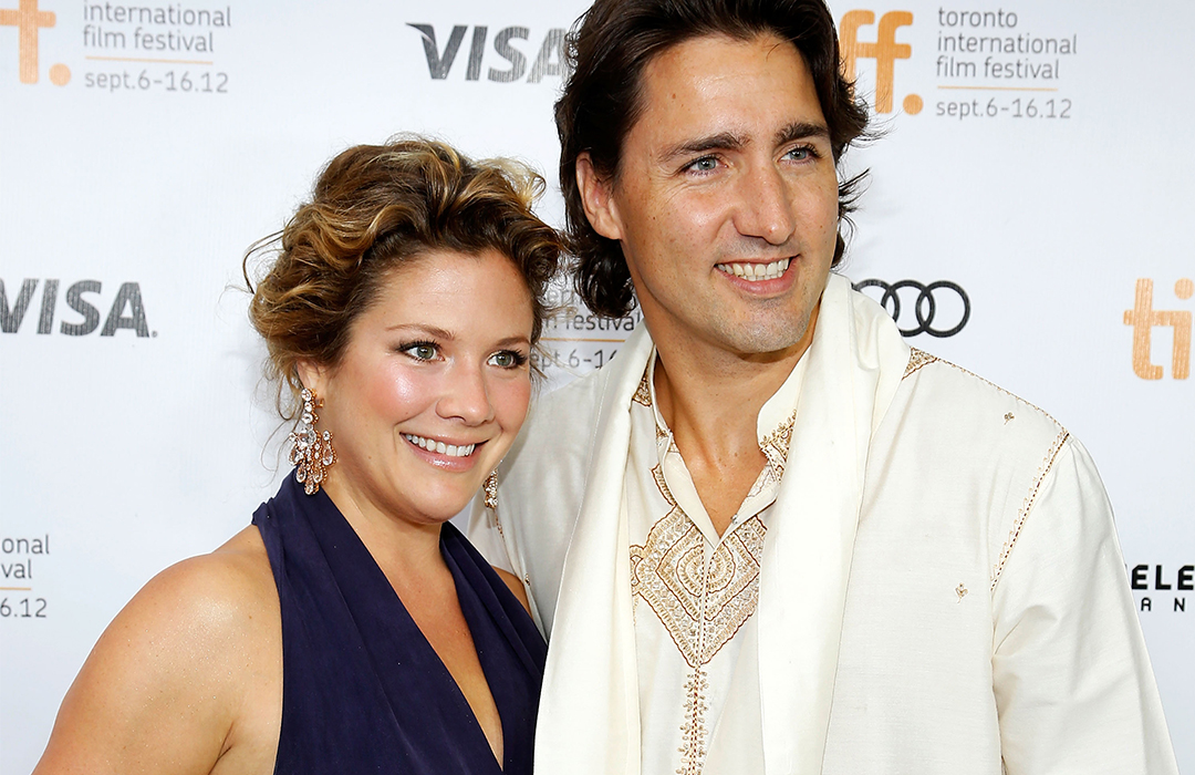 Sophie Gregoire-Trudeau and Justin Trudeau at a 2012 TIFF premiere. Photo by Jemal Countess / Getty Images.